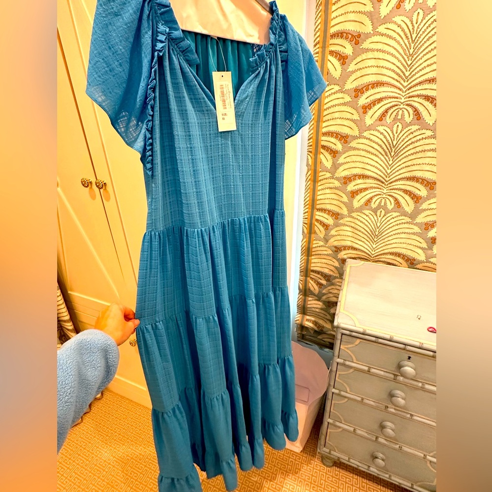 Gorgeous royal blue maxi dress.